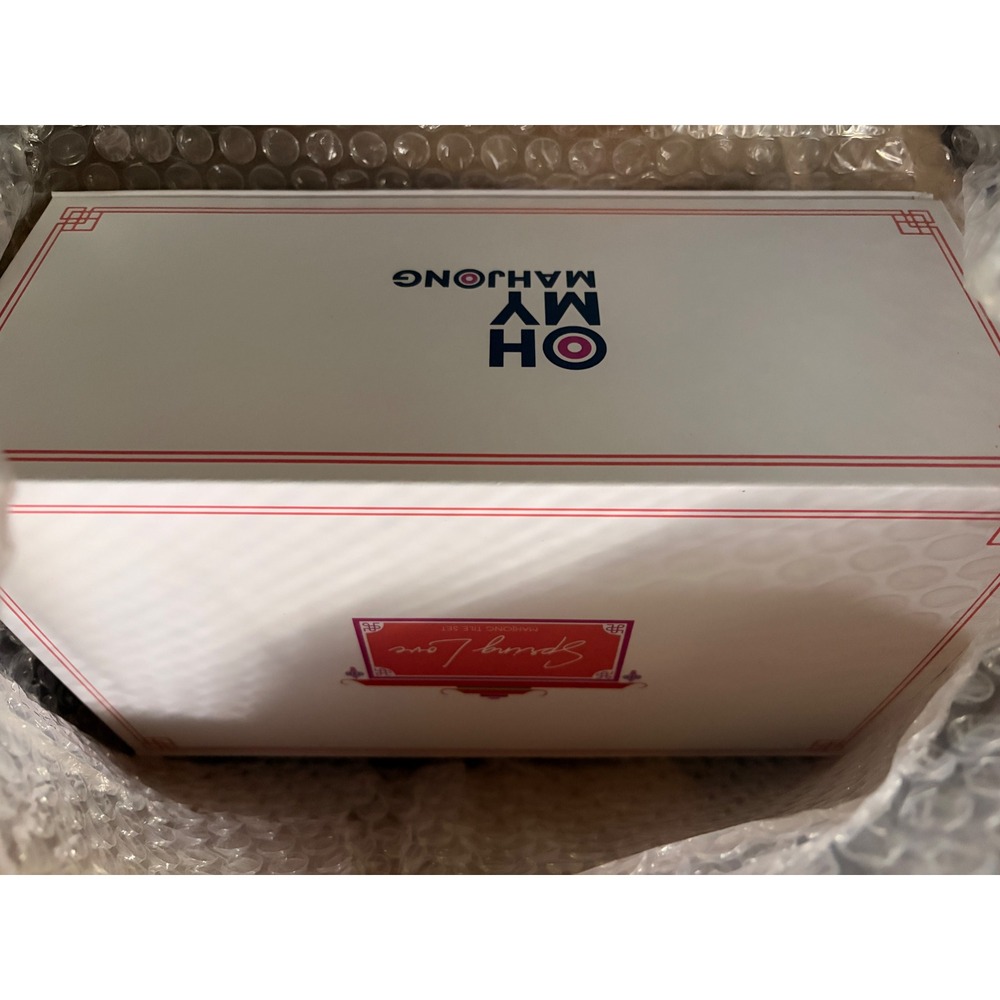 Oh My Mahjong Spring Love Mahjong Tile Set Pink Pouch New damaged box